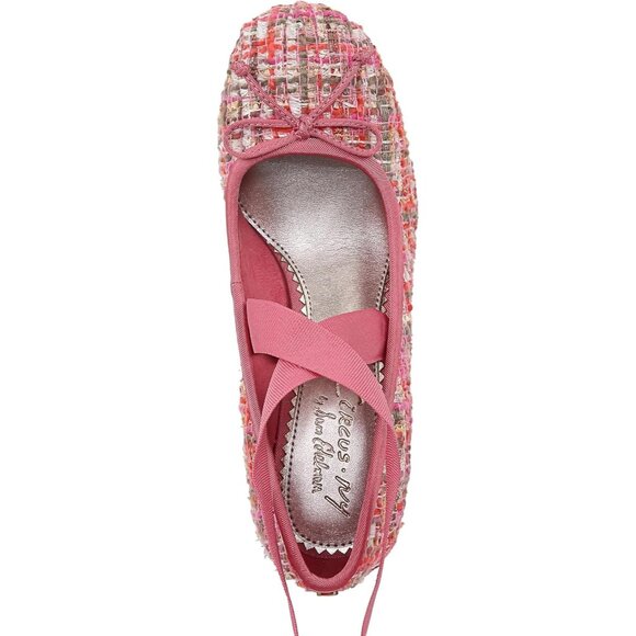 Circus by Sam Edelman Womens Pink Multi Fabric Block Heel Della Lace-up Pump - Picture 2 of 7